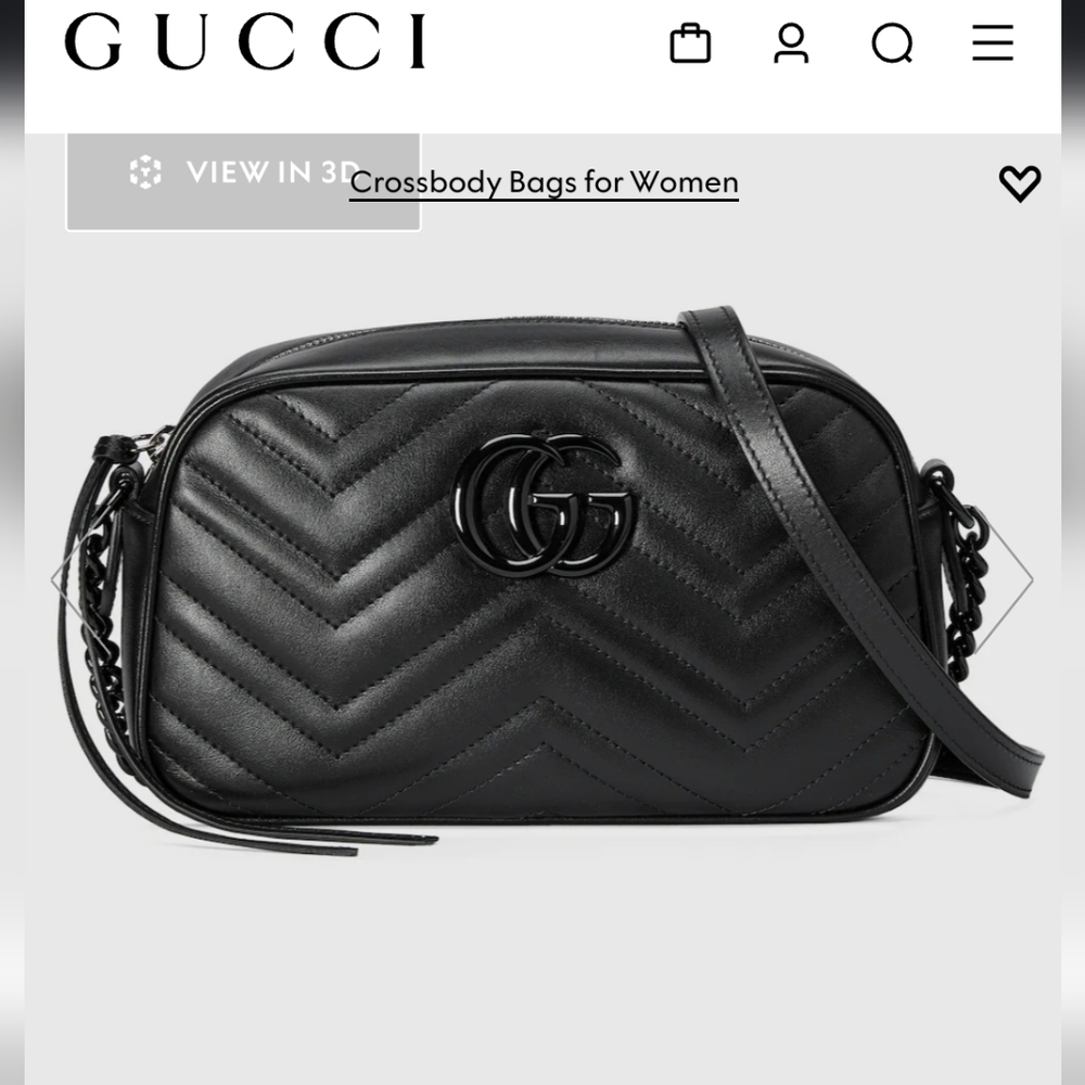 Gucci GG Marmont small shoulder bag, Black